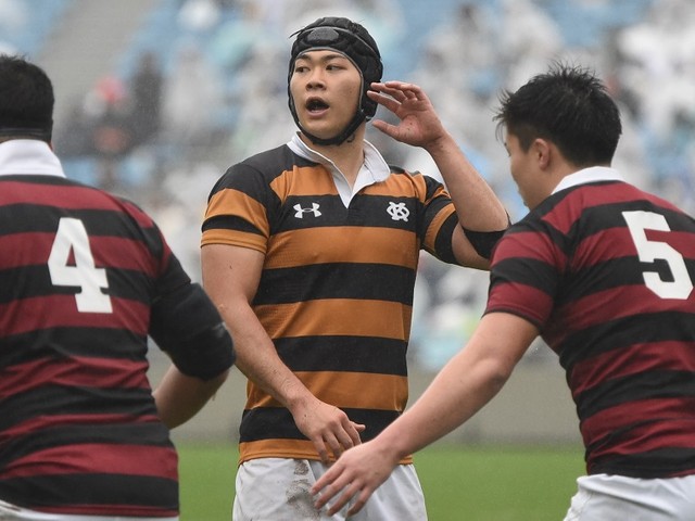 ラグビー - ぬいぐるみの正体は？ SDGsも意識したルーツ校、慶應義塾