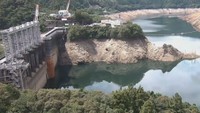 高知・早明浦ダム　午前11時ごろ　提供：水資源機構