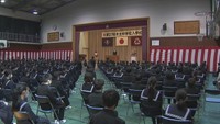 木太中学校で入学式　高松市木太町