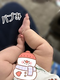 5カ月になりたてのときのキュートなあんよ（メンダコさん提供）