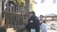 吉備中央町の吉川八幡宮で行われた立ち入り検査