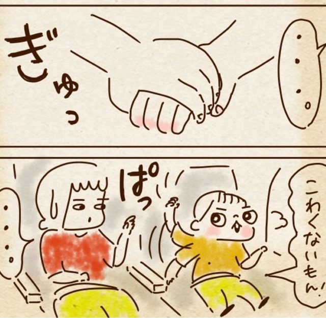 飛行機ももう怖くないらしい（ちゃずさん提供）