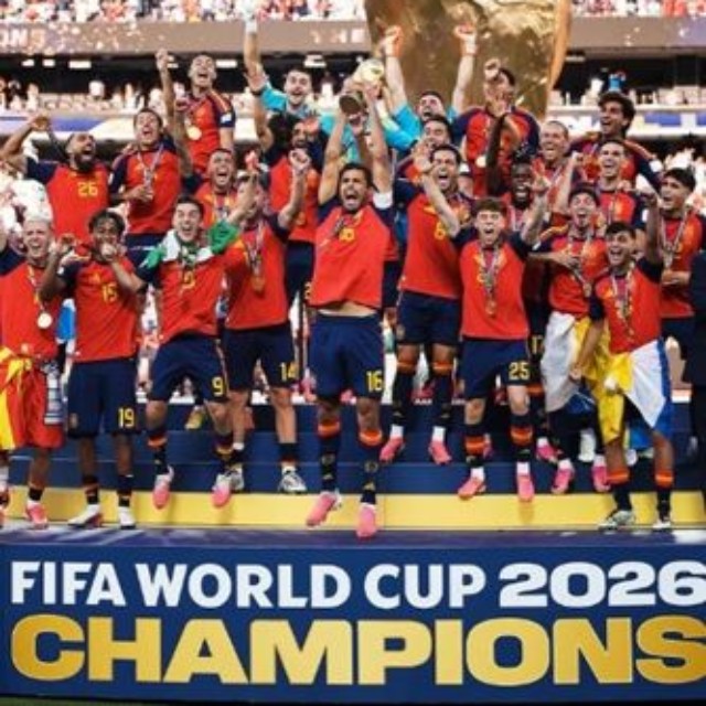 W杯公式インスタでは右端にいたトランプ氏はトリミングされている＝ワールドカップの公式インスタグラム＠fifaworldcupより
