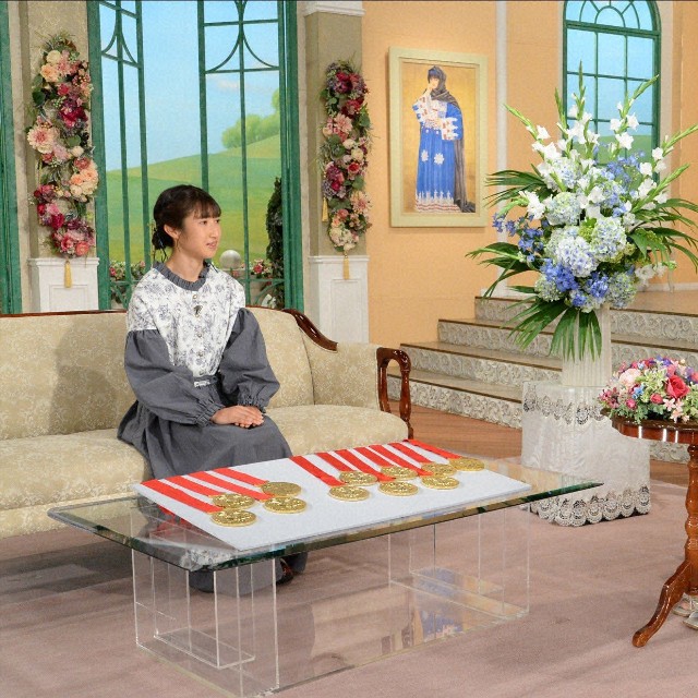 「徹子の部屋」  (右から)黒柳徹子、田中希実＝テレビ朝日提供