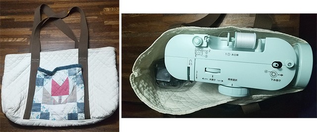 パッと出してパッと縫ってパッとしまえる コンパクトなお手軽ミシン パッと出してパッと縫ってパッとしまえる コンパクトなお手軽ミシン
