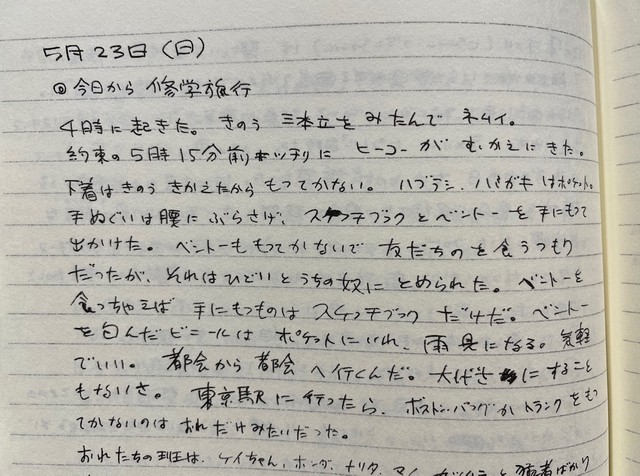 「だいありぃ 和田誠の日記展1953～1956」より
