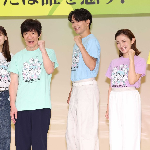 24時間テレビに意気込む（左から）芳根京子、内村光良、山崎育三郎、星野真里
