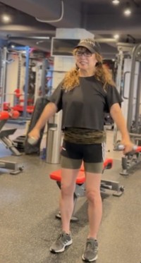 トレーニングに励む様子／YAMAMOTO MICHIKOさん（@webmadamfit）提供