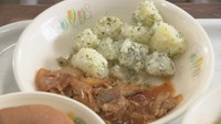 香川県産のアオノリを使った給食