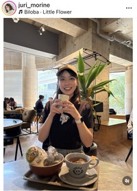 森音朱里のインスタグラム＠juri_morineより