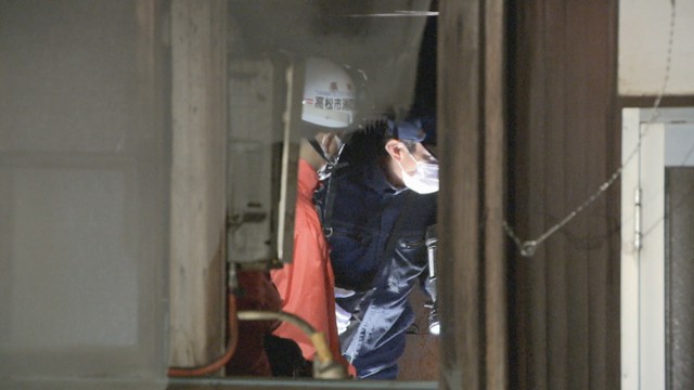 高松市の住宅で火事　焼け跡から一人暮らしの男性の遺体みつかる　香川