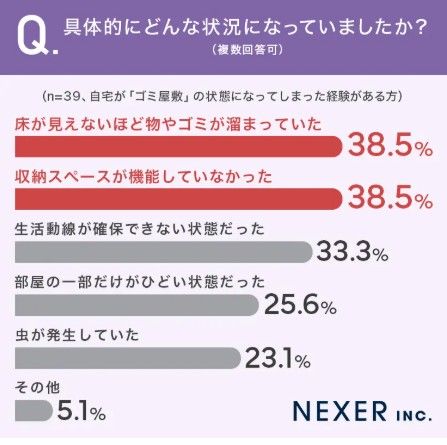 一度散らかると諦めモードに」「もったいない精神で捨てられなかった