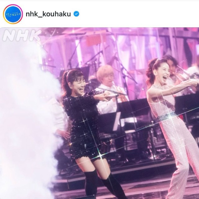 「NHK夏の音楽祭うたであえたら2026」でパフォーマンスを披露する南野陽子さん（左）と増田惠子さん（番組公式インスタグラムから）