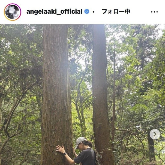 アンジェラ・アキのインスタグラム＠angelaaki_official
より