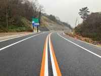 4月に開通する笠岡バイパスの一部区間 ウォーキングイベントのコースに／提供：岡山国道事務所