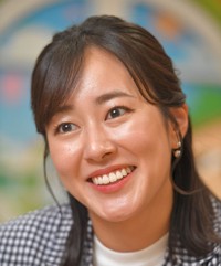 前田春香アナウンサー（撮影・出月俊成）