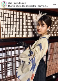 鈴木瑠梨アナウンサーのインスタグラム＠ebc_suzuki.ruriより