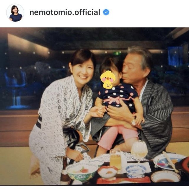 根本美緒アナウンサーのインスタグラム＠nemotomio.officialより