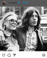 ミック・ジャガーのインスタグラム＠mickjaggerより