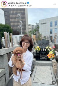 柏木由紀子インスタグラム（＠yukiko_kashiwagi）より