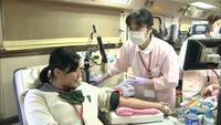 特にA型とO型の血液が不足　山陽女子高校の生徒が献血に協力　岡山市