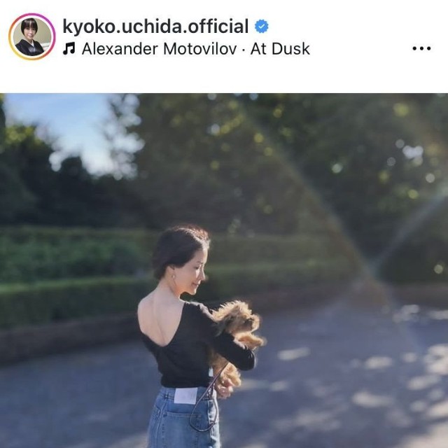 内田恭子アナウンサーのインスタグラム＠kyoko.uchida.officialより
