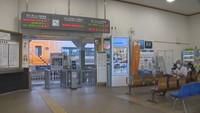 JR多度津駅（午前10時半ごろ）