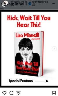 ライザ・ミネリのインスタグラム＠officiallizaminnelliより