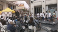 ゴールドリボンフェス　高松丸亀町壱番街前ドーム広場