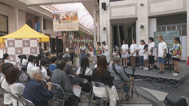 ゴールドリボンフェス　高松丸亀町壱番街前ドーム広場