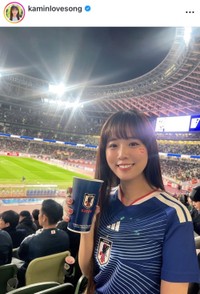 上村さや香(かみん)インスタグラム(@kaminlovesong)より