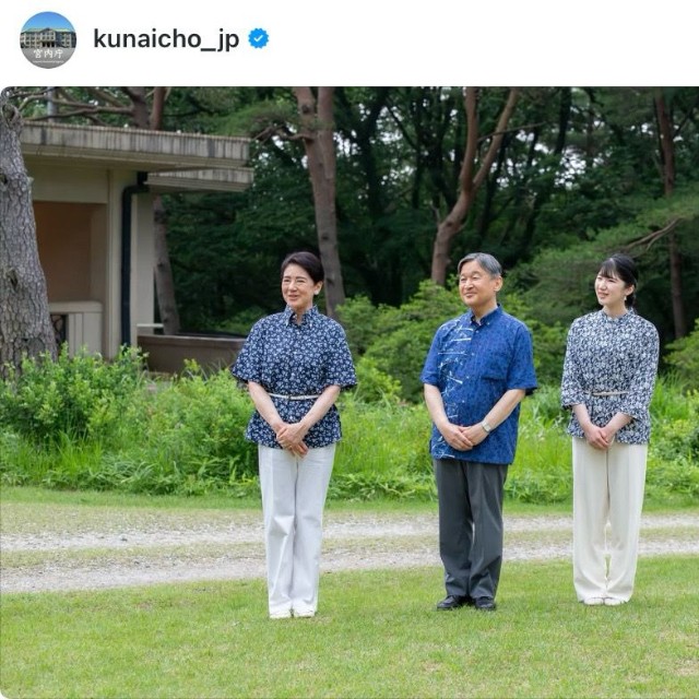 天皇、皇后両陛下と長女愛子さま　那須御用邸を散策（宮内庁の公式インスタグラムから）