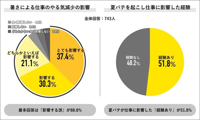 夏の暑さの影響について（提供画像）