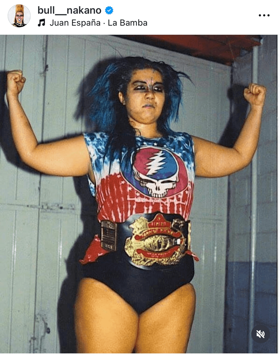 33年前のメキシコ初のCMLLチャンピオン（ブル中野Bull Nakano (@bull__nakano)さんのインスタグラムより）