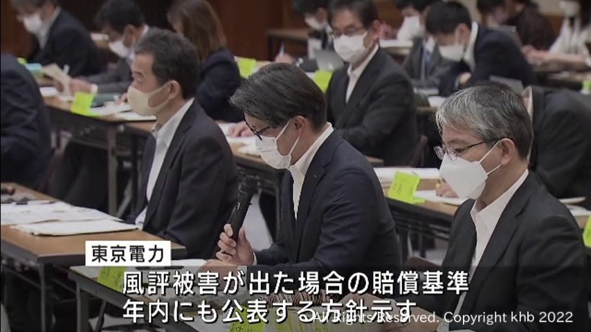 福島第一原発処理水　東京電力　賠償基準年内にも公表へ