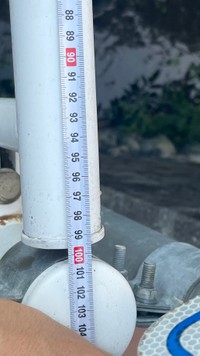 中河町橋は約100cm（おもしろ地理さん提供）