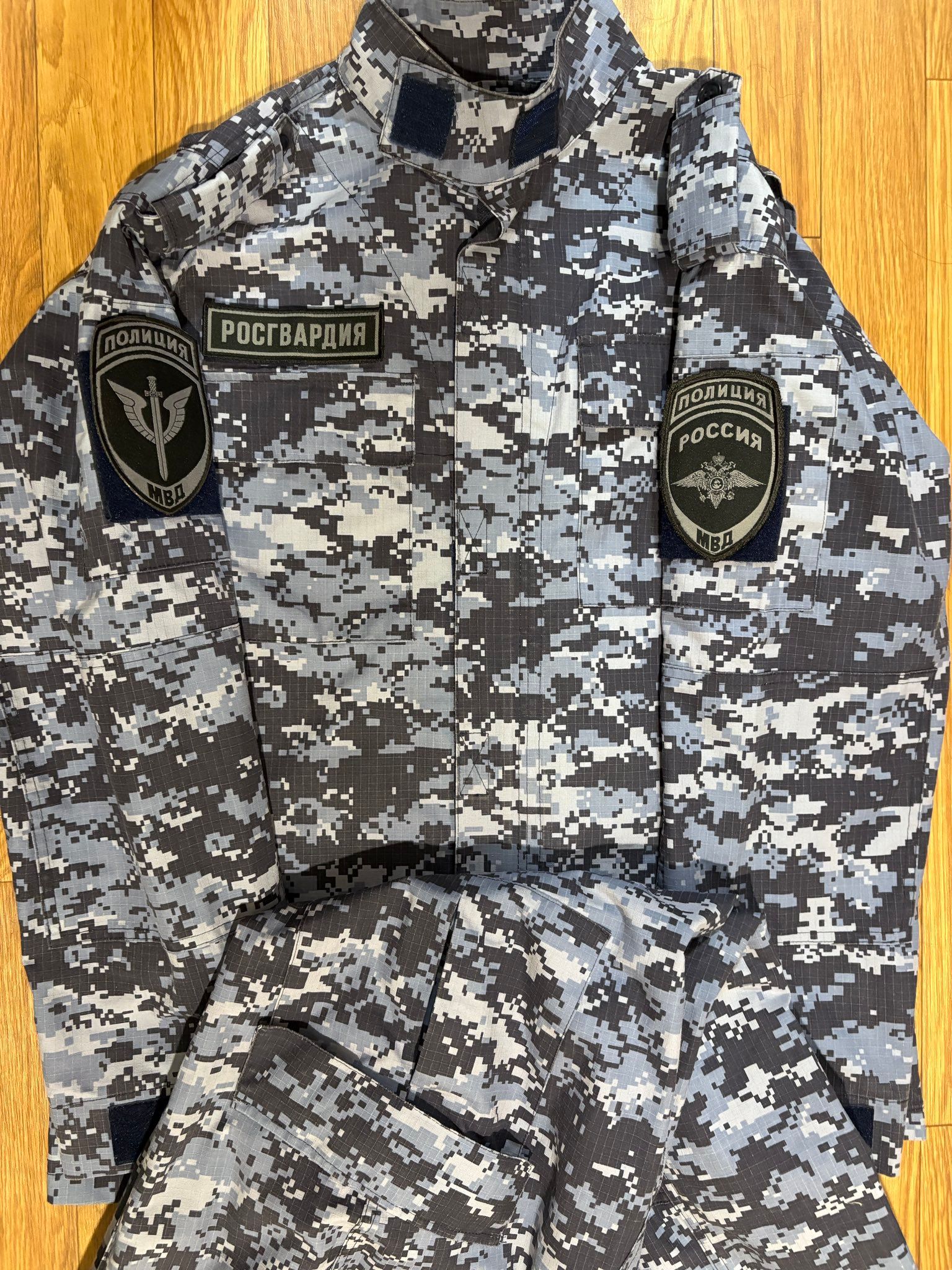 ロシア軍 実物 BTK製 ロシア国家親衛隊 OMON 夏用 迷彩服 46-3 ロシア