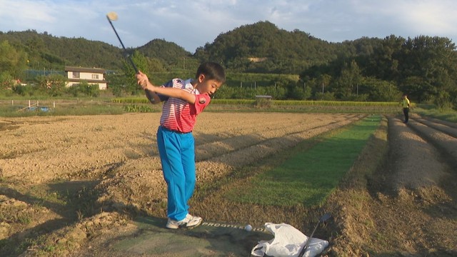 岡山・総社市の小学3年生ゴルファー黒江仁君　日本代表として国際大会にも出場
