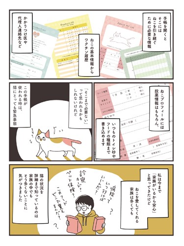 ねこヘルプ手帳を作った理由（オキエイコさん提供）