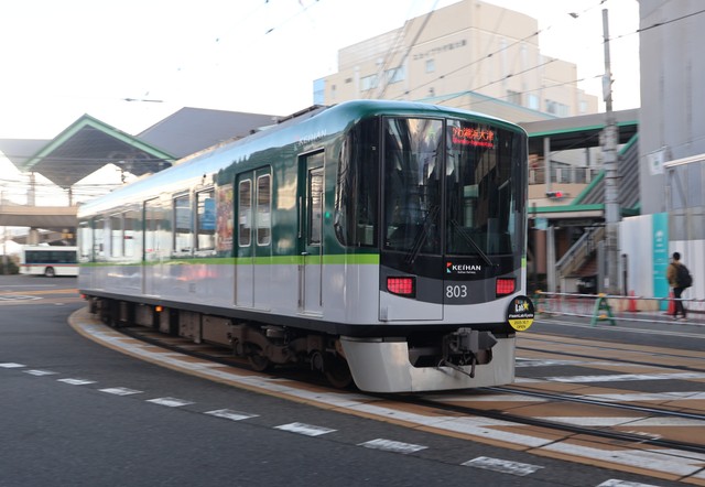 京阪京津線の電車（大津市浜大津２丁目）