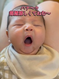 小さなお口で大きなあくび！（提供：＠shopapa_styleさん）