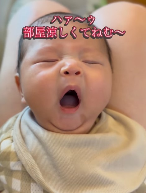 小さなお口で大きなあくび！（提供：＠shopapa_styleさん）