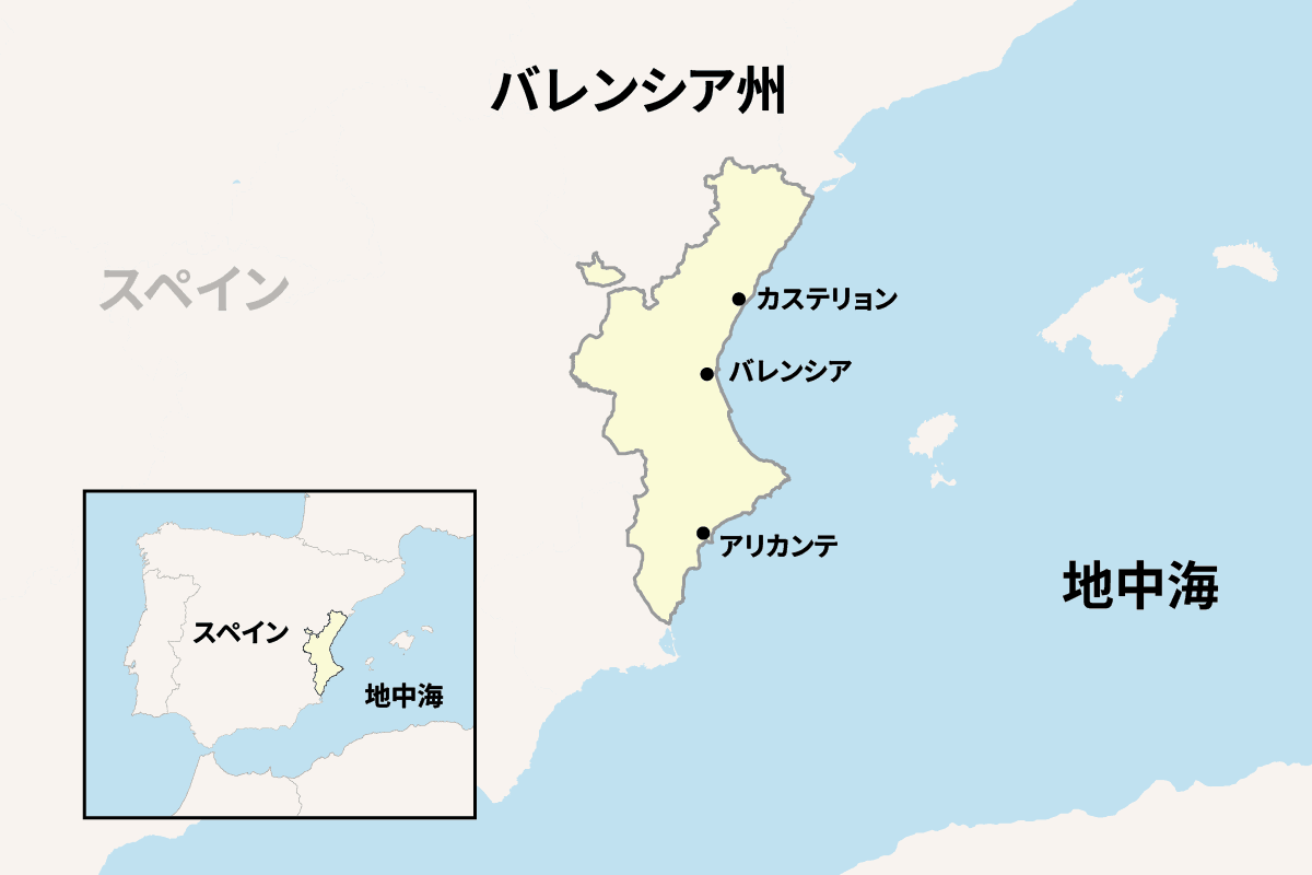 バレンシア地図