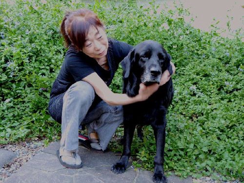 階段上れぬ大型犬に添い寝し、介護　「まだ、そばにいなさいよ」