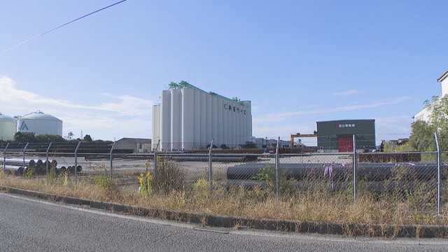 バイオマス発電所の建設予定地　坂出市林田町