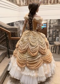 自身で染色したベルのドレス/サリエさん（@hummel827）提供