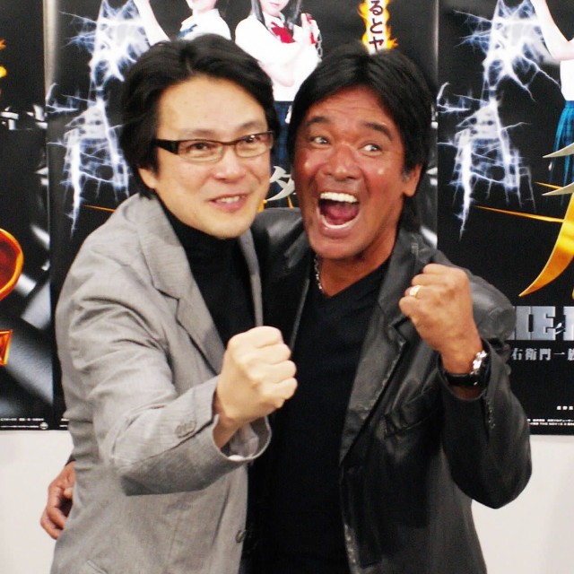 国広富之と松崎しげる=2006年
