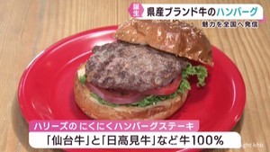 宮城県のブランド牛をアピール　ハンバーグが誕生