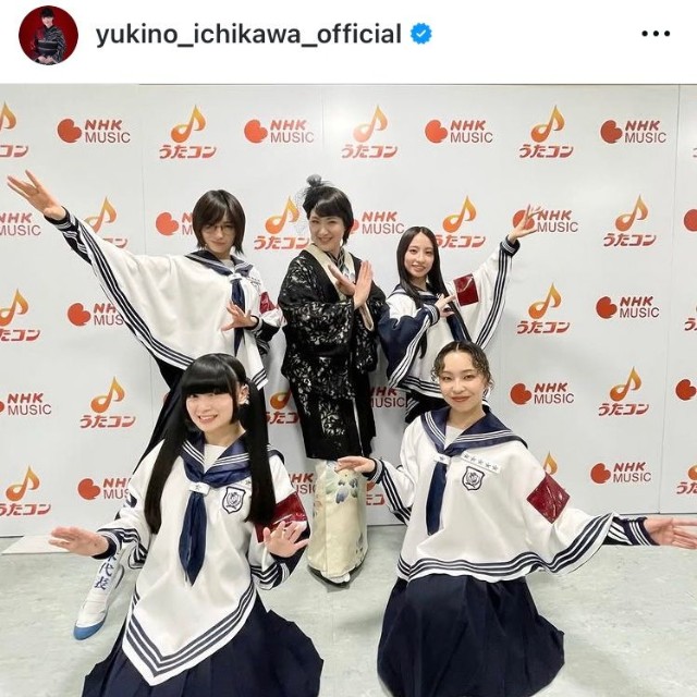 市川由紀乃インスタグラム＠yukino_ichikawa_officialより