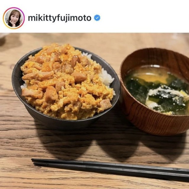 藤本美貴のインスタグラム＠mikittyfujimotoより